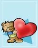 Teddy Bear Heart Card #5