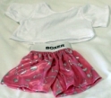 White Tee-Shirt & Pink Hearts Boxer Set 