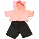 Pink Hoodie w/Jeans